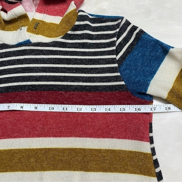 Now N Forever Hooded Sweater Striped Medium - Picture 7 of 11
